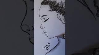 Desenho de garota Tumblr #shorts Desenho de garota Tumblr #shorts