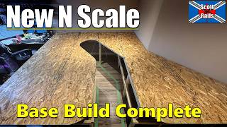 New n Scale Layout Base Structure Complete