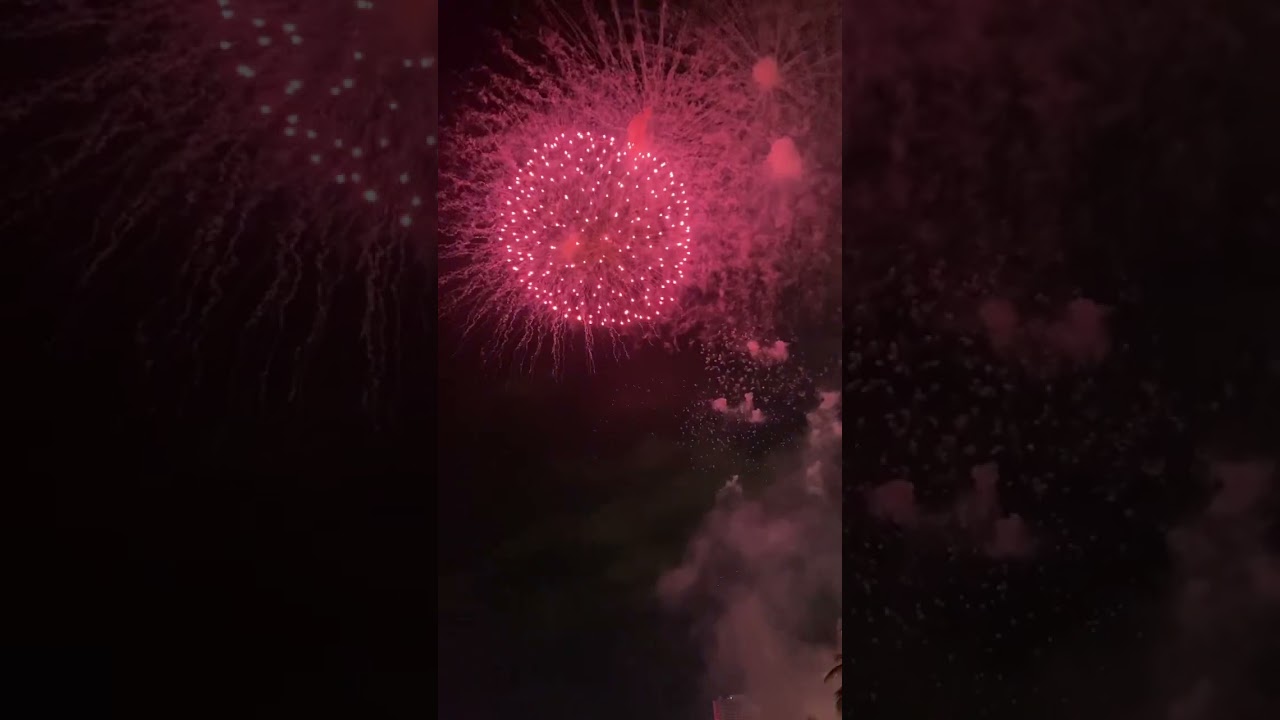 That was like it, new generation of fireworks changing color.