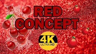 4K Demo Video | Ultra Hd Hdr Video | 4K Demo Red Concept 🍒🍎