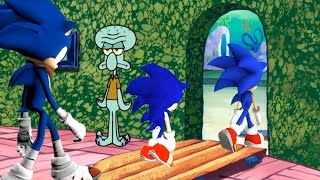 Squidward kicks every Sonic out of his House