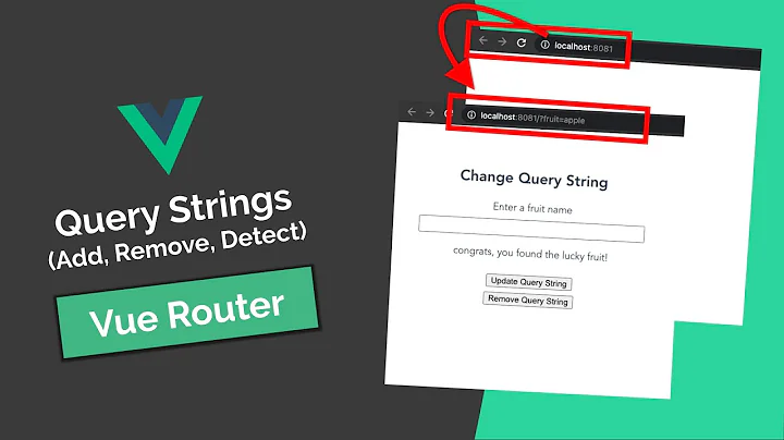 Query Strings With Vue.js (Add/Update, Remove & Detect)