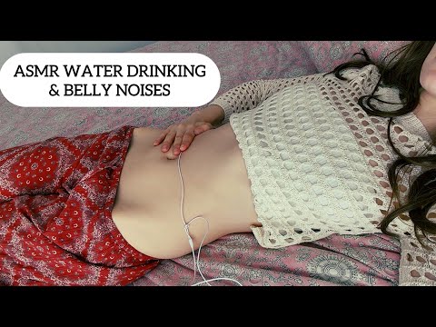 ASMR | Drinking Water & Belly Noises (gurgling, bubbling etc. )