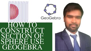 How to Construct section of sphere use GeoGebra screenshot 2