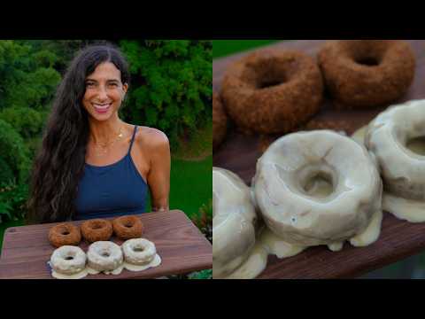 Pumpkin Spice Donuts 🍩🎃 | Raw Vegan, Guilt-free & Indulgent Dessert Recipe (with 2 Glazes!)