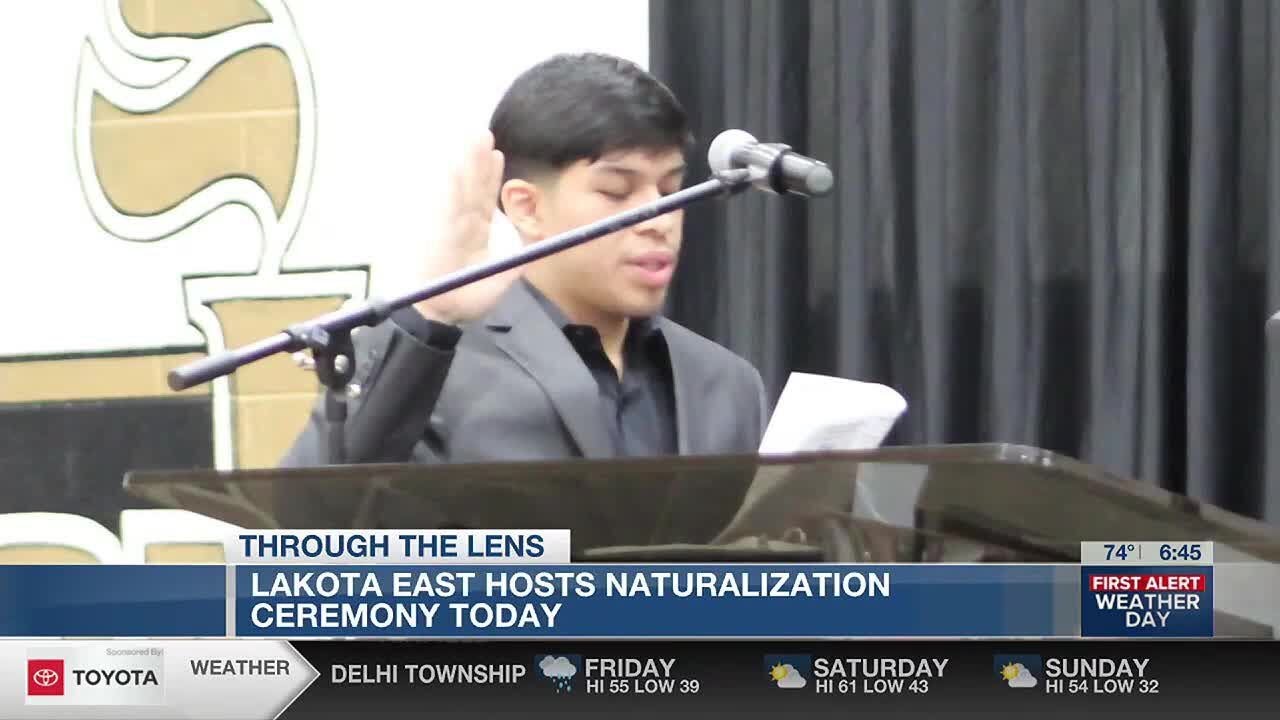Lakota East High School hosts naturalization ceremony - YouTube