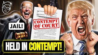 🚨 Judge Finds Trump In CONTEMPT, Prison?! TRUMP Says: 'I Will Run From JAIL'