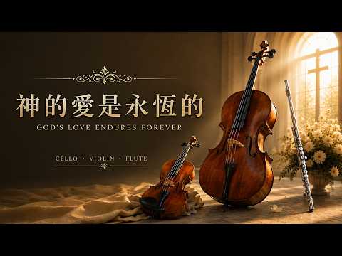 神的愛是永恆的｜大提琴·小提琴·長笛敬拜音樂（2.5小時）God's Love Endures Forever | 2.5 Hrs Cello, Violin & Flute Worship