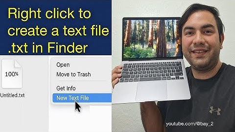 MacBook | Right click to create a text file .txt in Finder (Quick Automation)