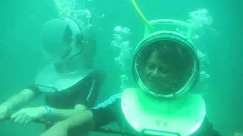 Angeline sea walker in Bali