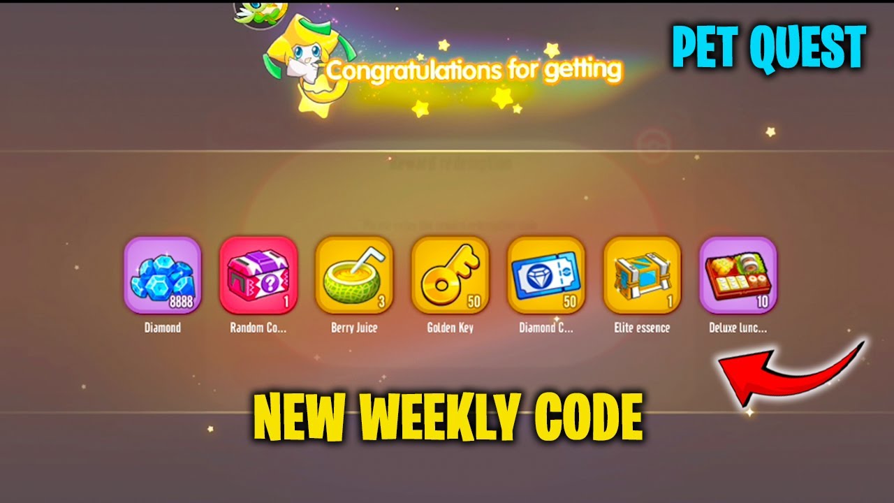 NEW WEEKLY GIFT CODE  PET QUEST 😍 29 JAN 2026