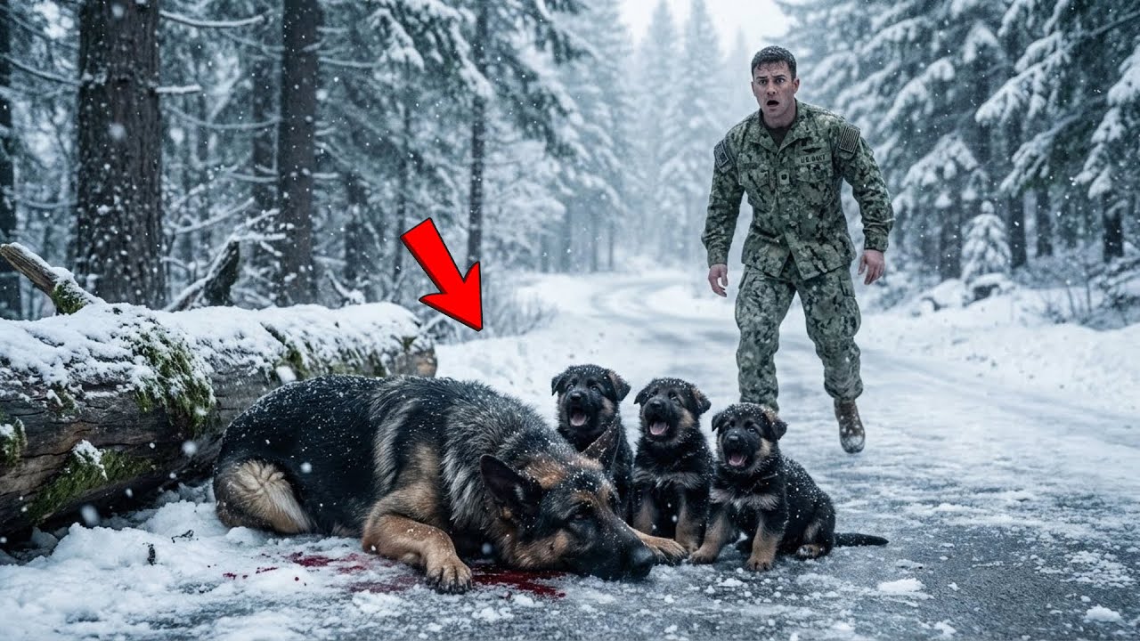 A Navy SEAL Found a Mother Dog and Her Puppies in the Snow — and Stayed the Night That Changed...