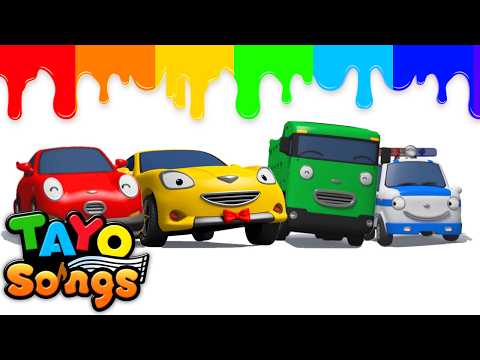 Learn Colors with Tayo🌈 | Dance Party with Colorful Cars! | Tayo Kids Songs Color