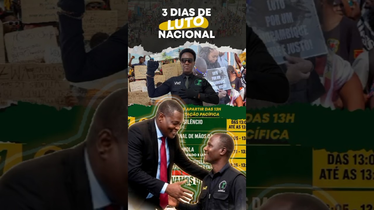 🚨 “VENÂNCIO MONDLANE : Às 13h tudo pára… é silêncio nacional por respeito às mortes!