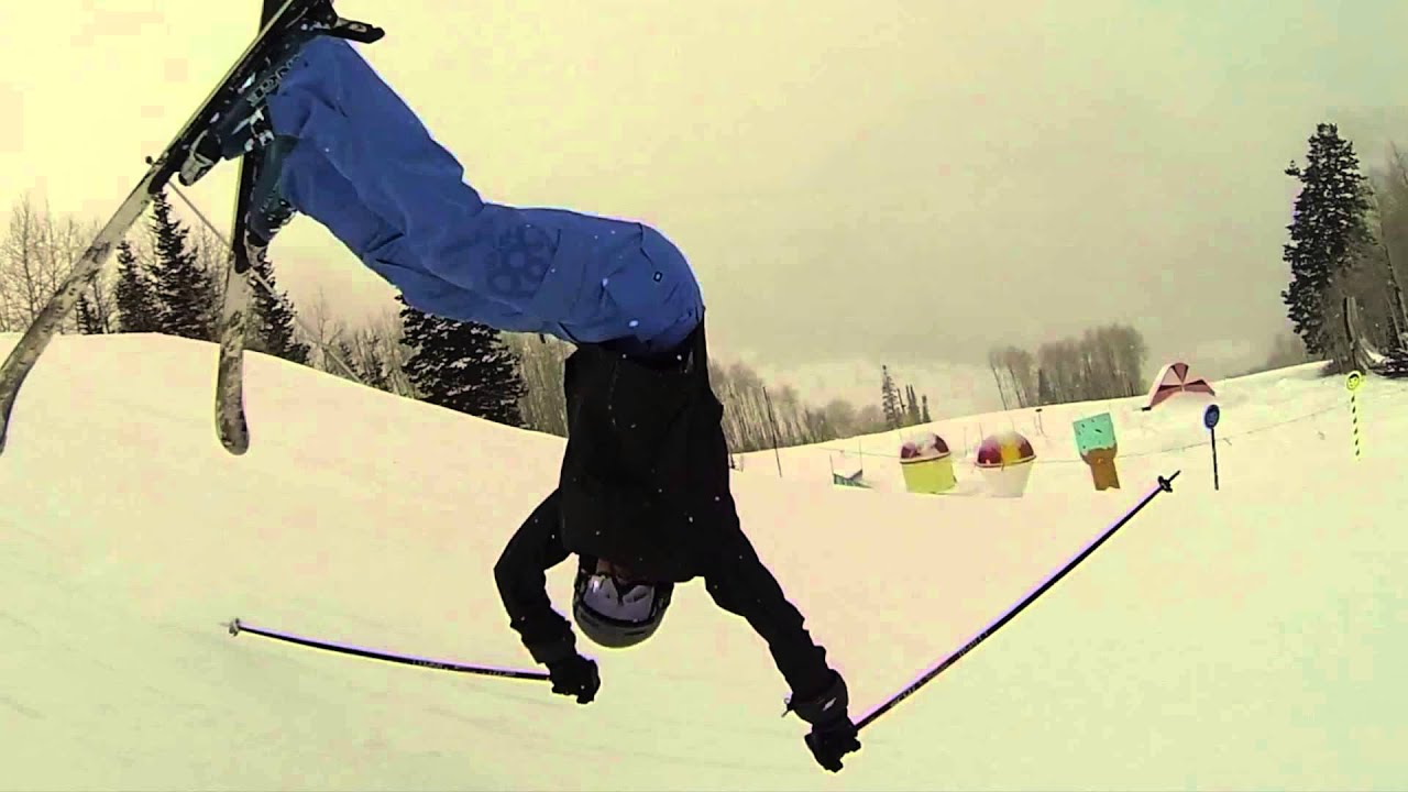 Ski Backflip Fail YouTube