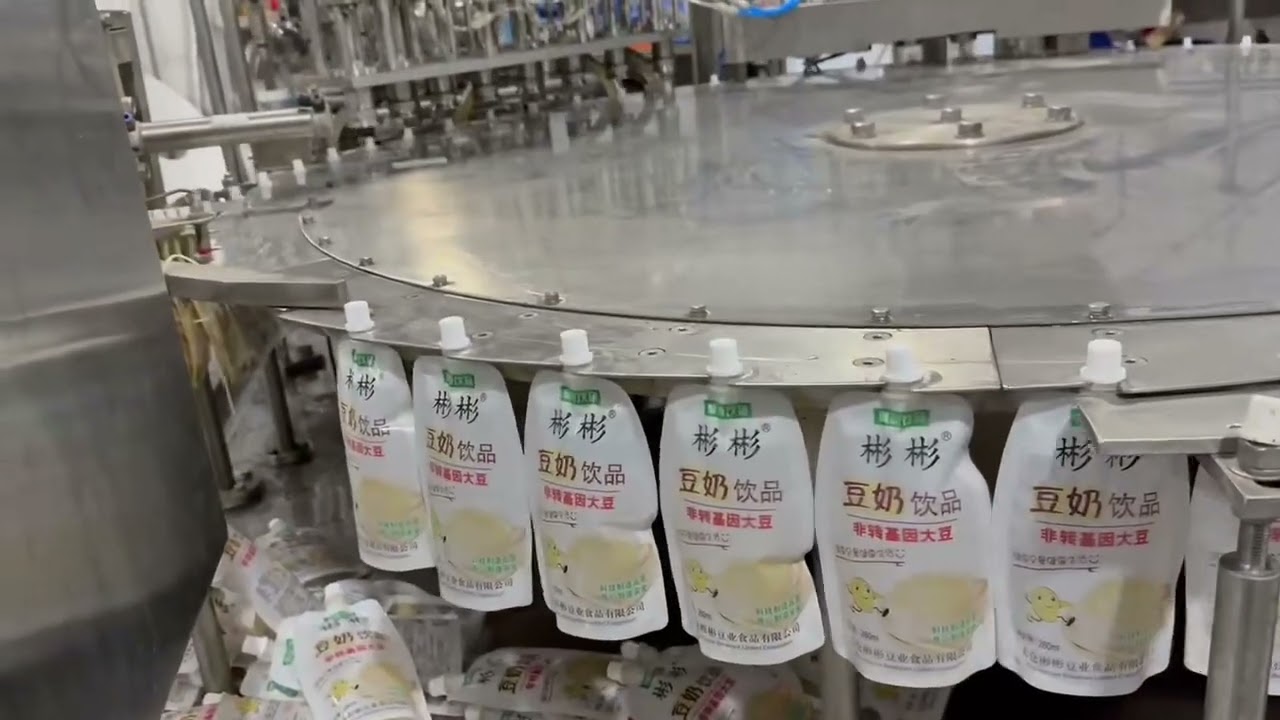 High-Speed Spout Pouch Filling & Capping Machine | 500ml | 8000 Bags/H | 1 to 8 Rotary Line