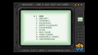 Neo·Geo monitor test patterns