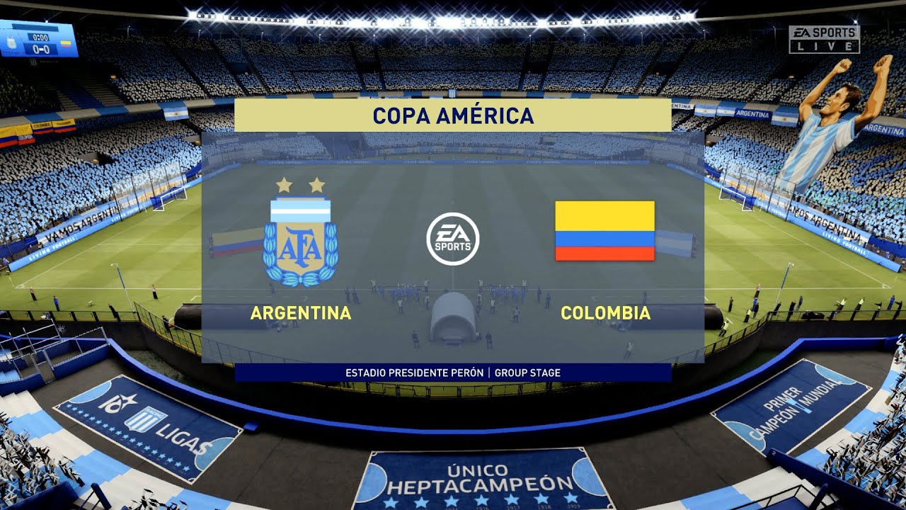FIFA 21 | Copa América deduction | Argentina vs. Colombia @ Estádio Nacional de Brasília [1080p60]