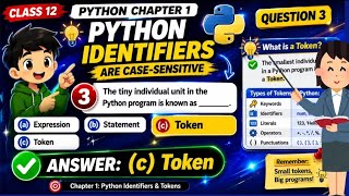 Class 12  CS Chapter 1   IMPORTANT Question 3   Solution 🚀 | Python Basics