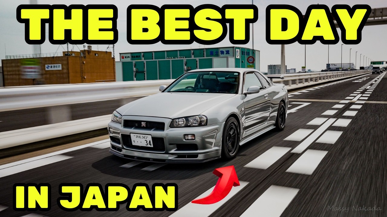 Мне разрешили прокатиться на моем Nissan GTR R34 стоимостью 150 000 долларов в Токио... на крупне...