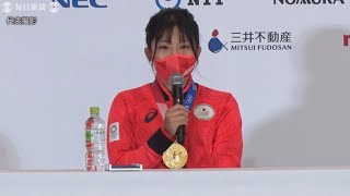 レスリング乙黒拓斗「まだ夢のよう」　須崎優衣「さらに高みを」