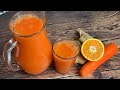 CARROT AND GINGER JUICE || DRINK FOR GLOWING SKIN || TERRI-ANN’S KITCHEN