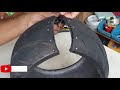 Vaso de Pneu Parte 2 da confecção do Vaso usando pneu reciclado
