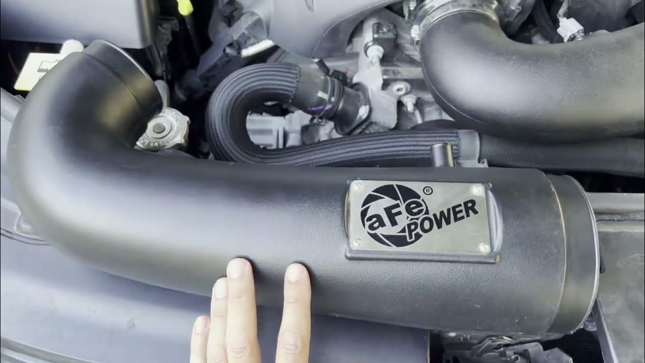 Afe cold air intake improvements for dodge durango 5 7 hemi youtube