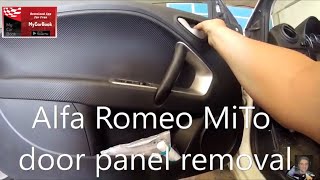 Alfa Romeo Mito Door Panel Removal