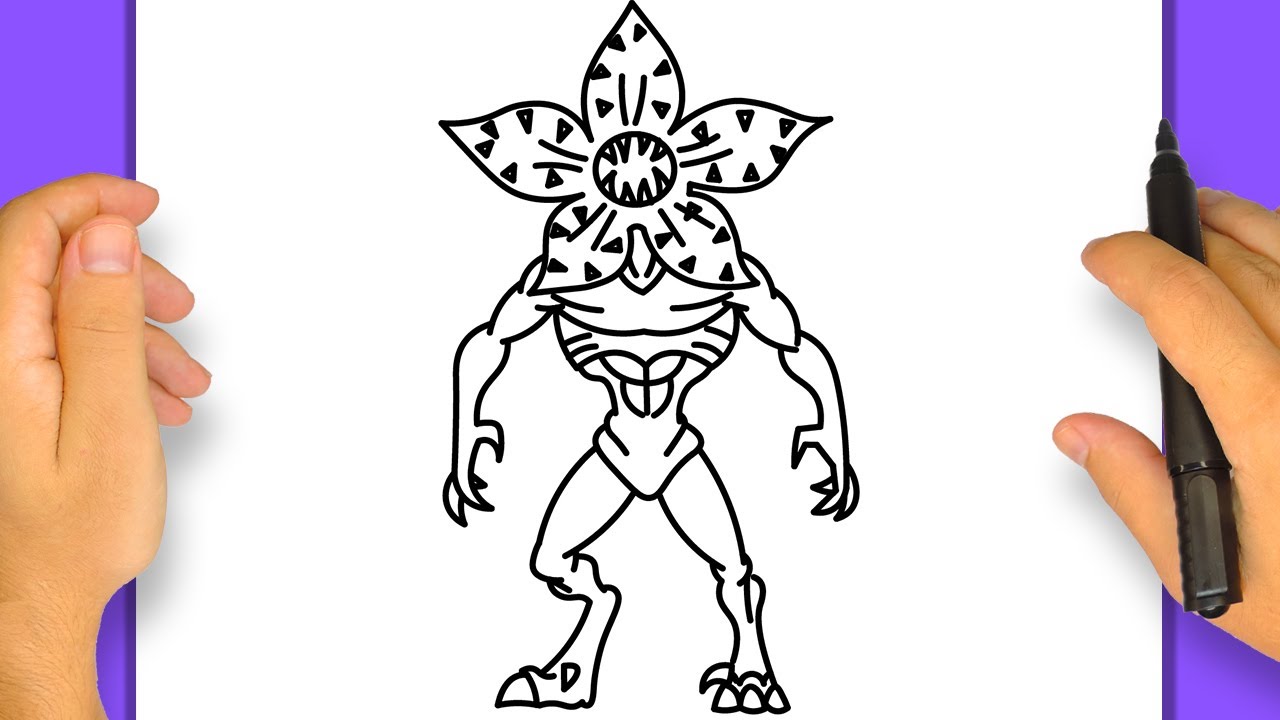Comment Dessiner le Demogorgon de Stranger Things | Étape par Étape Simple et Facile