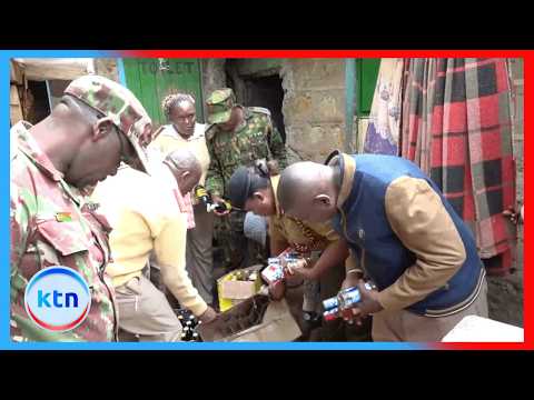 Murang’a Police Seize Suspected Counterfeit Alcohol in Maragua
