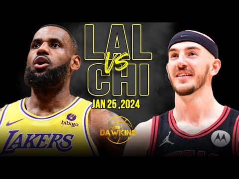 Los Angeles Lakers vs Chicago Bulls Full Game Highlights | January 25, 2024 | FreeDawkins