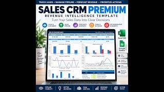 Sales CRM & Revenue Intelligence System | Pipeline, Forecast, Revenue Risk & Management Dashboard