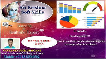 IF,SWITCH Functions in DAX|Power BI Tutorial||SS Skills|(Part-11) #powerbi #dax #naveenkumargirigani