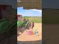 When Grandpa Says 'Hold On' - Tie-Dye Tractor Disaster #farming #fails #shorts