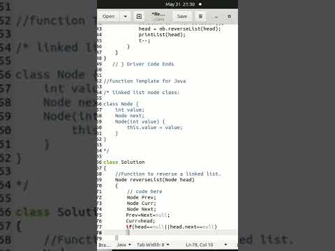 Reverse Linked List | Java | Nataraja Murthy #reverse #linkedlist #java ...