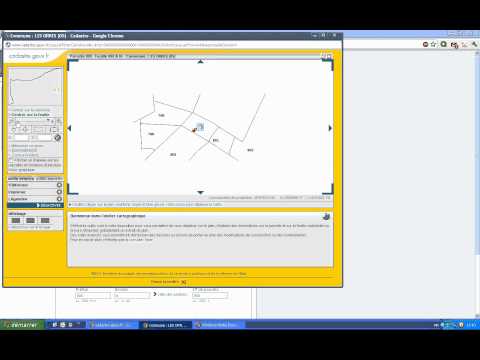 Tutoriel site du Cadastre