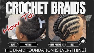 How To: Braid a Crochet Pattern on Thick Hair; The perfect crochet braid pattern... Foundation
