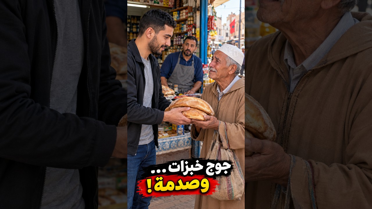 عطى خبزة لراجل فقير… وما كانش عارف شكون هو! 😳  فيلم مغربي قصير