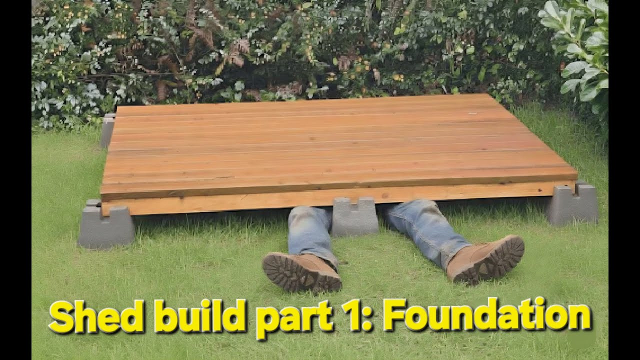 Outdoor Shed build Part 1: Foundation