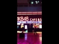 akbカフェ キャンペーン告知 電光掲示板