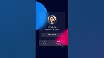 Glassmorphism card with css #shorts