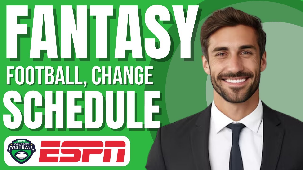How To Change Schedule On ESPN Fantasy Football (New Method)