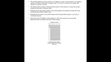 How to Fill out a Griddable on Algebra STAAR EOC