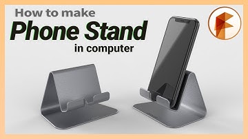Fusion 360 | How to make a Phone Stand in computer | Phone Stand 3D Modeling | 퓨전 360 휴대폰 거치대 모델링