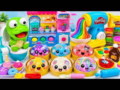 Ultimate Unboxing Play-Doh Ice Cream Noodle PlaySet & Potty Training 🍨 뽀로로 아이스크림 가게 장난감 세트
