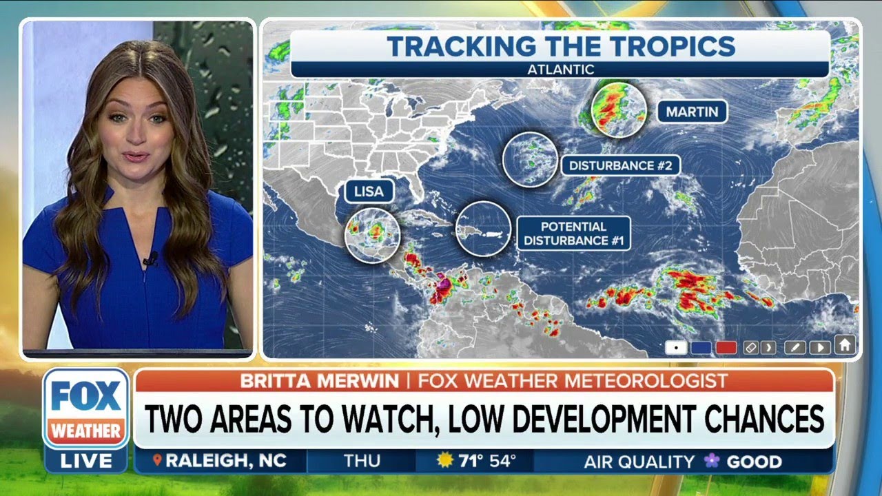 Two Areas To Watch For Possible Tropical Development In Atlantic - YouTube