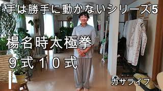【楊名時太極拳】手は勝手に動かさないシリーズ5！９式１０式