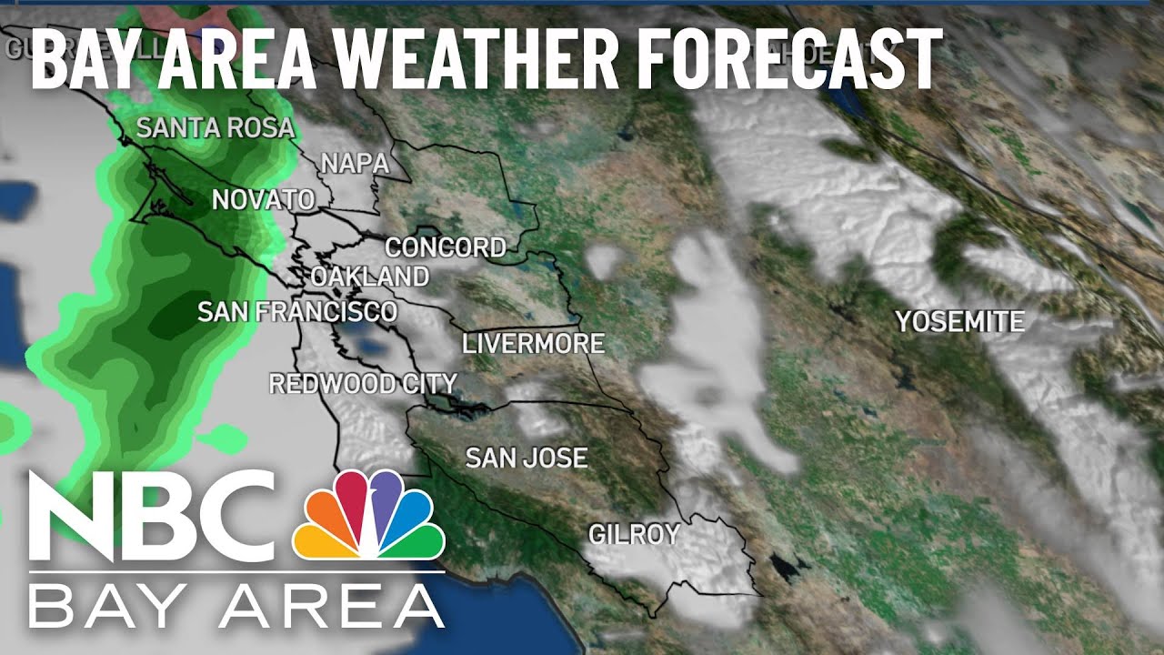 Bay Area Forecast Spotty Rain Chance - YouTube