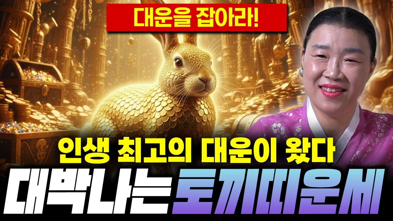 2026년 병오년 대박나는 토끼띠운세! / 삼재여도 '이것'만 조심하면 금전운과 귀인이  들어와 행복한 병오년이 될 수 있다?! /99년생, 87년생, 75년생, 63년생 신년운세